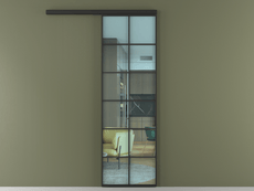 Перегородка Formato вдоль стены 1 створка