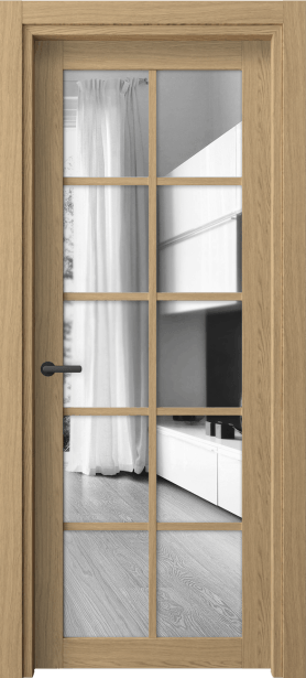 Дверь межкомнатная 2106 ЖМД ДВ ЗЕР. Цвет Жемчужный дуб. Материал Ламинатин. Коллекция Нео. Картинка.
